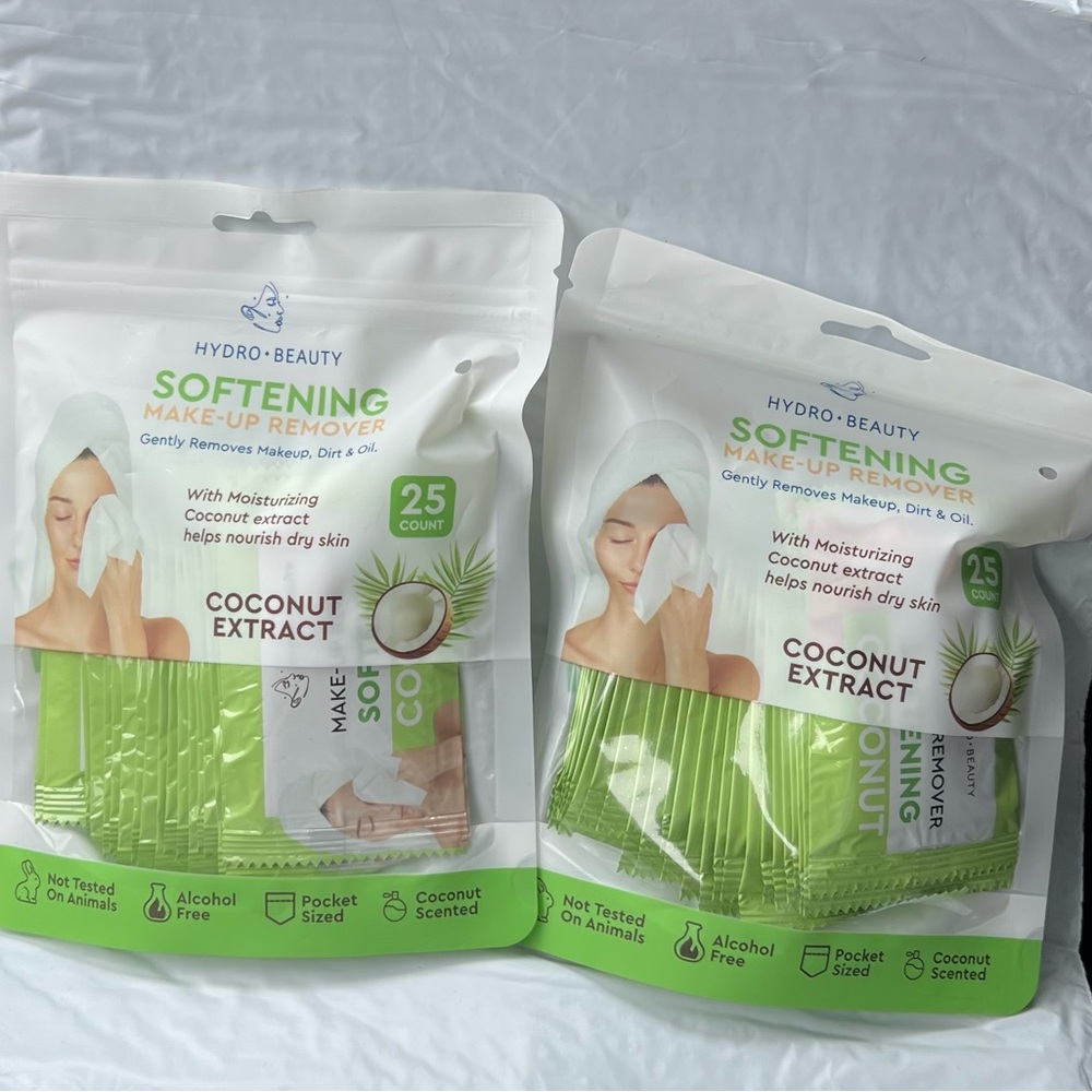 Hydro-Beauty Softening Makeup Remover with Coconut Extra. Set of 2.
